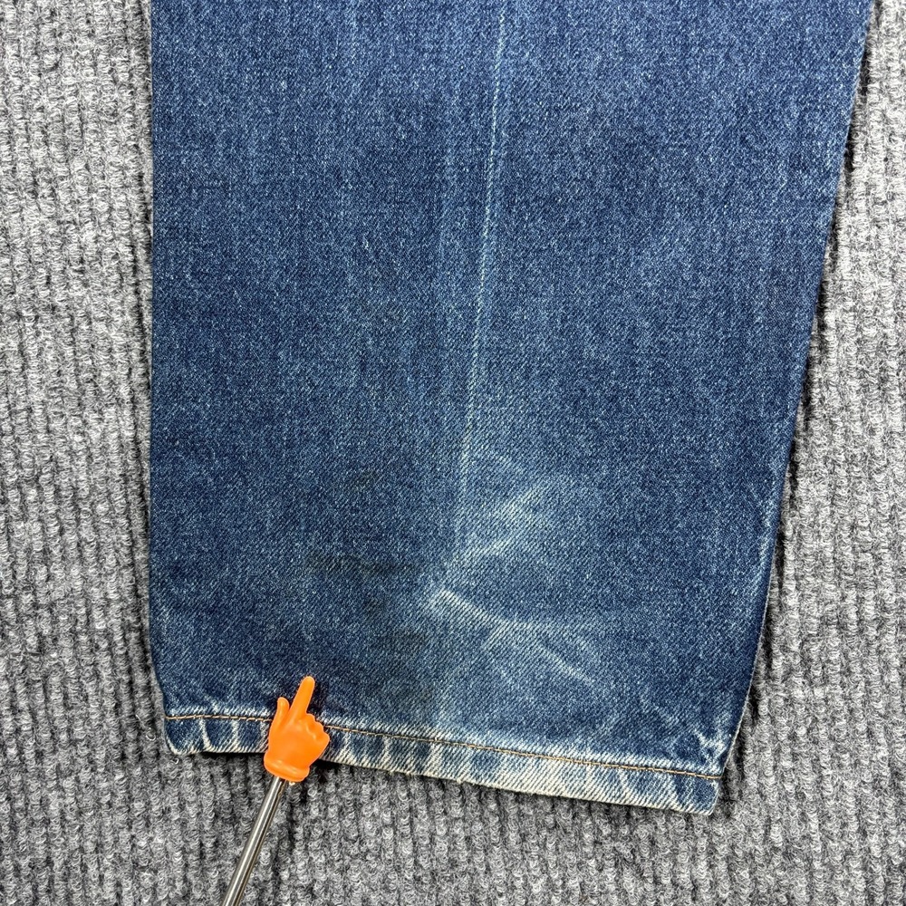 Levi Strauss 550 Relaxed Fit Jeans Men 38x34 Blue Y2K Vintage Black Batwing Tag - Picture 13 of 16